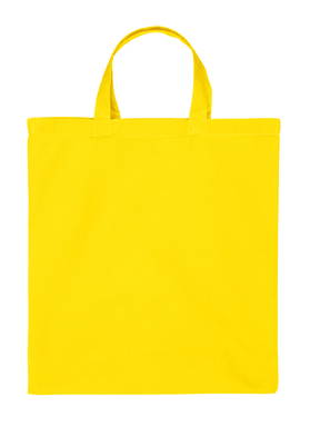 Katoenen tas zware kwaliteit met korte hengsels | 155 grams | 38 x 42 cm - Geel
