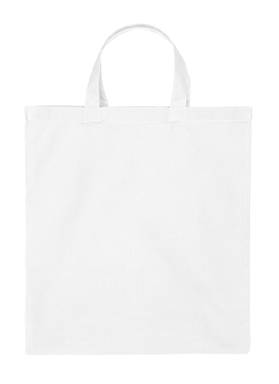 Katoenen tas zware kwaliteit met korte hengsels | 155 grams | 38 x 42 cm - Wit
