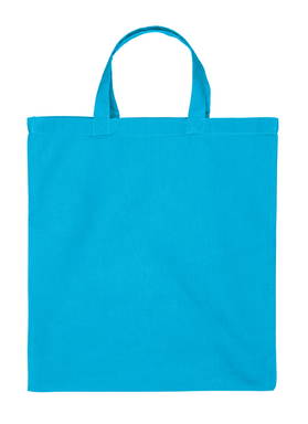 Katoenen tas zware kwaliteit met korte hengsels | 155 grams | 38 x 42 cm - Licht blauw