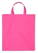 Katoenen tas zware kwaliteit met korte hengsels | 155 grams | 38 x 42 cm - Pink