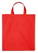 Katoenen tas zware kwaliteit met korte hengsels | 155 grams | 38 x 42 cm - Rood