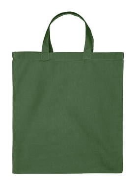 Katoenen tas zware kwaliteit met korte hengsels | 155 grams | 38 x 42 cm - Leger groen