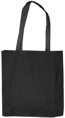Katoenen bloktas zware kwaliteit | 155 grams | 38 x 42 + 10 cm - Zwart