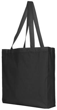 Katoenen bloktas zware kwaliteit | 155 grams | 38 x 42 + 10 cm - Zwart
