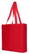 Katoenen bloktas zware kwaliteit | 155 grams | 38 x 42 + 10 cm - Rood