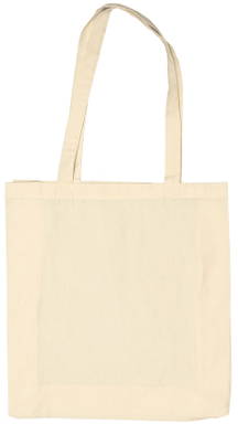 Katoenen bloktas zware kwaliteit | 155 grams | 38 x 42 + 10 cm - Naturel