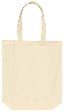 Katoenen tas met bodem zware kwaliteit | 155 grams | 38 x 42 + 10 cm - Naturel