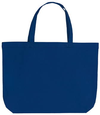 Katoenen shopper zware kwaliteit | 155 grams | 48 x 36 + 10 cm - Navy