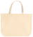Katoenen shopper zware kwaliteit | 155 grams | 48 x 36 + 10 cm - Naturel