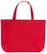 Katoenen shopper zware kwaliteit | 155 grams | 48 x 36 + 10 cm - Rood