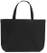 Katoenen shopper zware kwaliteit | 155 grams | 48 x 36 + 10 cm - Zwart