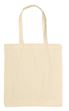 Katoenen bloktas extra stevig | 195 grams | 38 x 42 + 10 cm - Naturel