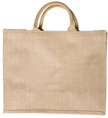 Jute shopper | 240 grams |	43 x 35 + 18 cm - Naturel