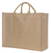Jute shopper | 240 grams |	43 x 35 + 18 cm - Naturel