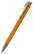 Klio Jona high gloss balpen met metalen punt en clip - Light orange