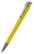 Klio Jona high gloss balpen met metalen punt en clip - Yellow