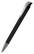 Klio Jona transparent ballpoint pen with metal tip and clip - Transparent black