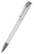Klio Jona transparent ballpoint pen with metal tip and clip - Transparent