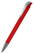 Klio Jona transparent ballpoint pen with metal tip and clip - Transparent red