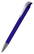 Klio Jona transparent ballpoint pen with metal tip and clip - Transparent dark blue