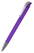 Klio Jona transparent ballpoint pen with metal tip and clip - Transparent purple