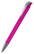 Klio Jona transparent ballpoint pen with metal tip and clip - Transparent pink