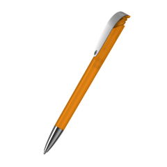 Klio Jona transparent ballpoint pen with metal tip and clip