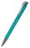 Klio Jona transparent ballpoint pen with metal tip and clip - Transparent turquoise