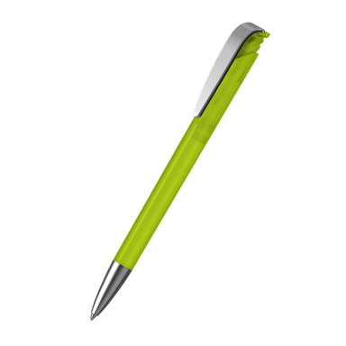 Klio Jona Ice ballpoint pen with metal tip and clip - Light green ice