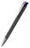 Klio Jona softgrip ice ballpoint pen with metal tip and clip - Softgrip black/dark blue ice