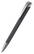 Klio Jona softgrip ice ballpoint pen with metal tip and clip - Softgrip black/ice
