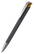 Klio Jona softgrip ice ballpoint pen with metal tip and clip - Softgrip black/orange ice