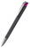Klio Jona softgrip ice ballpoint pen with metal tip and clip - Softgrip black/pink ice
