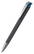 Klio Jona softgrip ice ballpoint pen with metal tip and clip - Softgrip black/blue ice
