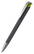 Klio Jona softgrip ice ballpoint pen with metal tip and clip - Softgrip black/light green ice