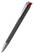 Klio Jona softgrip ice ballpoint pen with metal tip and clip - Softgrip black/red ice