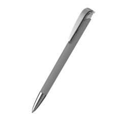 Klio Jona softgrip ice ballpoint pen with metal tip and clip