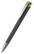 Klio Jona softgrip ice ballpoint pen with metal tip and clip - Softgrip black/yellow ice