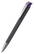 Klio Jona softgrip ice ballpoint pen with metal tip and clip - Softgrip black/purple ice