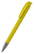 Klio Jona softtouch balpen met metalen punt - Softtouch yellow/yellow