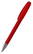 Klio Boa transparent balpen met metalen punt - Red transparent