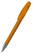 Klio Boa transparent balpen met metalen punt - Orange transparent