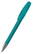 Klio Boa transparent balpen met metalen punt - Turquoise transparent