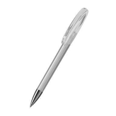 Klio Boa transparent ballpoint pen with metal tip - Transparent