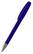 Klio Boa transparent balpen met metalen punt - Dark blue transparent