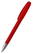 Klio Boa ice transparent balpen met metalen punt - Red ice