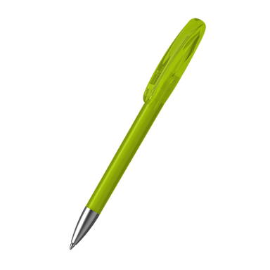 Klio Boa ice transparent ballpoint pen with metal tip - Light green ice