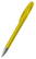 Klio Boa ice transparent balpen met metalen punt - Yellow ice