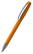 Klio Boa high gloss balpen met metalen punt en clip - Light orange
