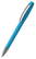 Klio Boa high gloss balpen met metalen punt en clip - Cyan